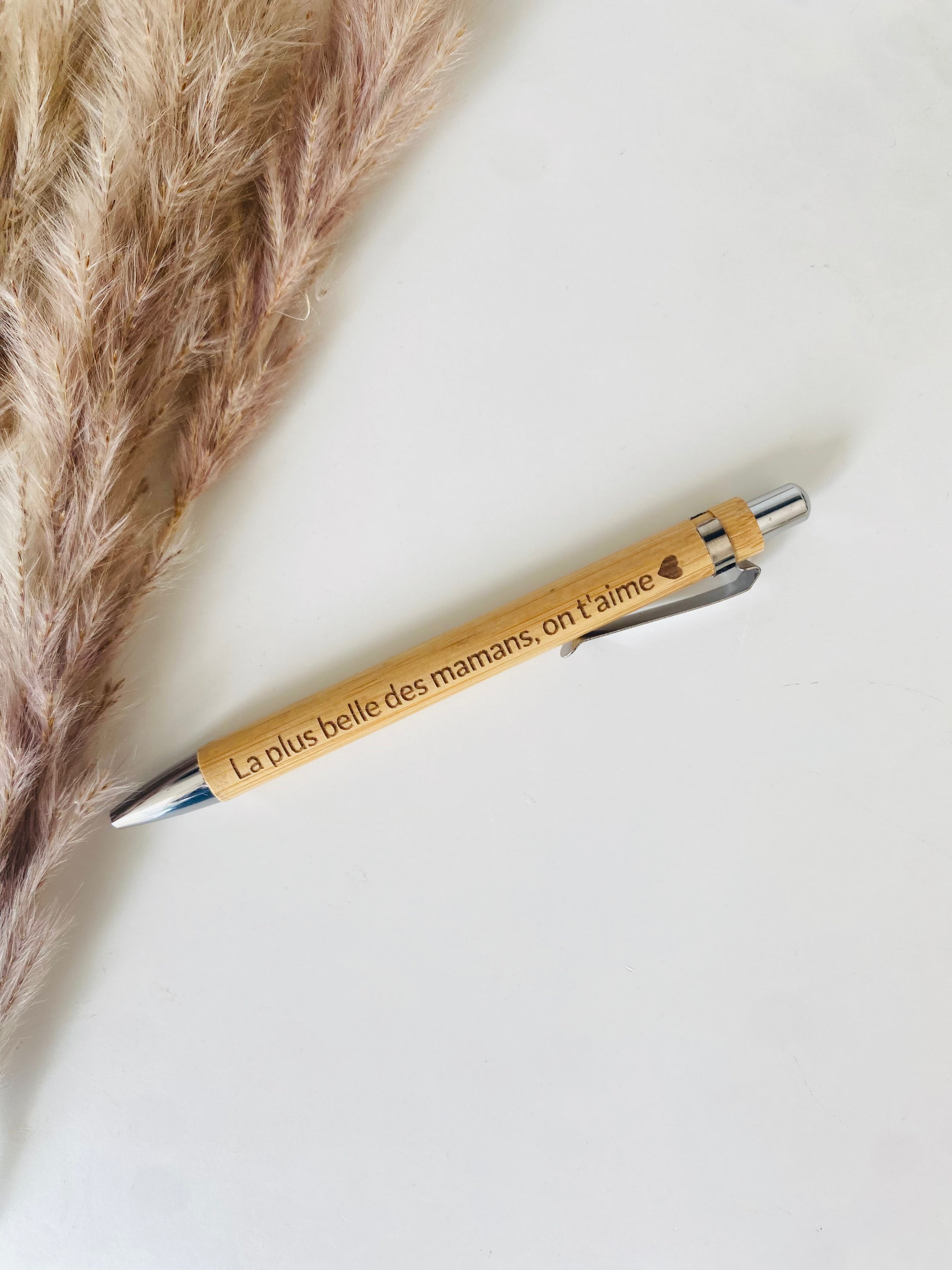 Stylo en Bambou Personnalisé