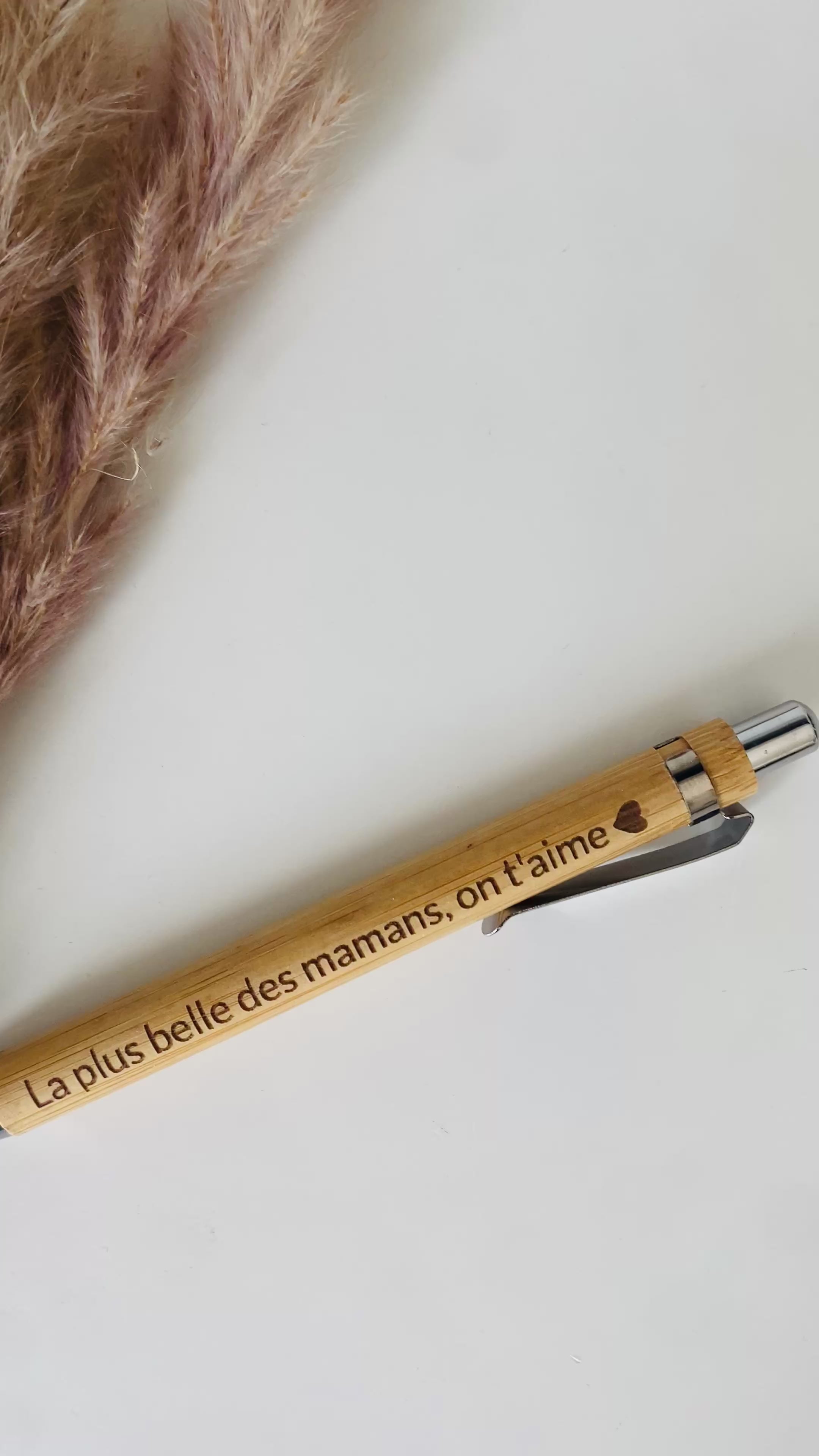 Stylo en Bambou Personnalisé